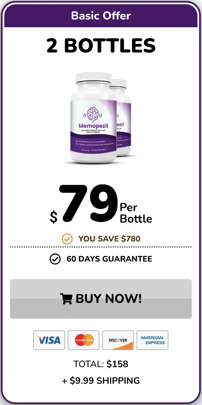 Buy Memopezil 2 Bottles 60 Day Supply